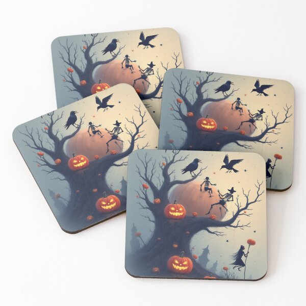Item preview, Eerie Halloween Tree designed and sold by Tom-Apex-Art.