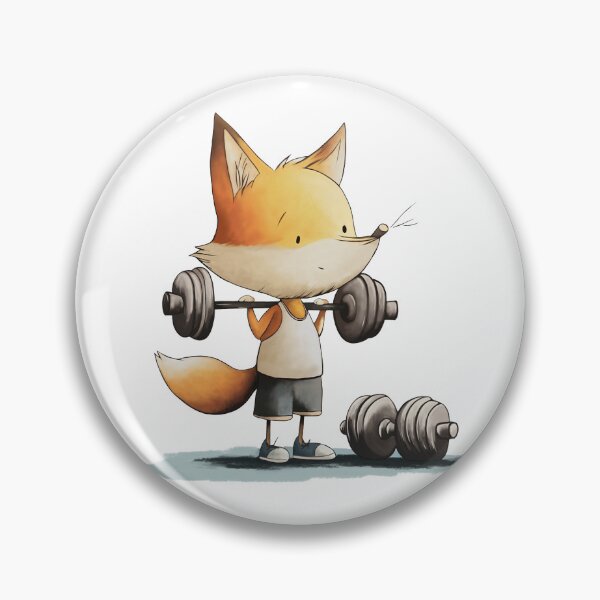 Item preview, Fit Fox – Little Weight Lifter with Big Dreams designed and sold by FMproject.