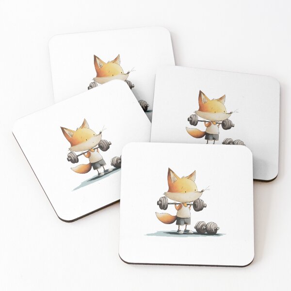 Item preview, Fit Fox – Little Weight Lifter with Big Dreams designed and sold by FMproject.