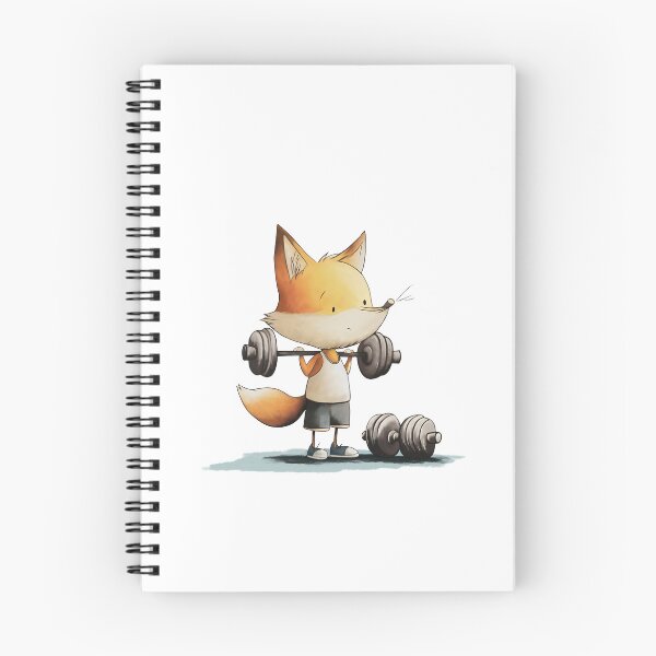 Item preview, Fit Fox – Little Weight Lifter with Big Dreams designed and sold by FMproject.