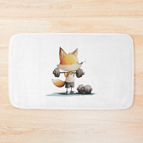 Item preview, Fit Fox – Little Weight Lifter with Big Dreams designed and sold by FMproject.