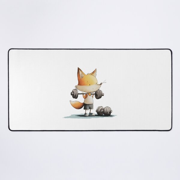 Item preview, Fit Fox – Little Weight Lifter with Big Dreams designed and sold by FMproject.