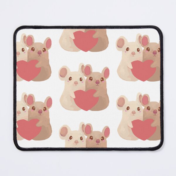 Item preview, Cute Mice in Love – Adorable Mouse Couple Holding Heart Illustration designed and sold by Naine M..
