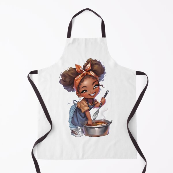 Item preview, Cute Black Girl Cooking Chibi designed and sold by Lulunza.