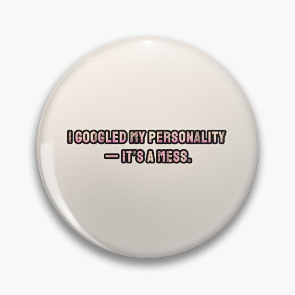 Item preview, I googled my personality — it’s a mess, a checkered inscription designed and sold by silent-violin.