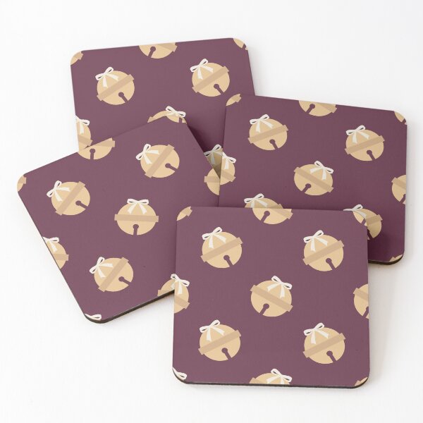 Item preview, Gold Christmas Bow Sleigh Bells Pattern designed and sold by Lyman Creative Co..