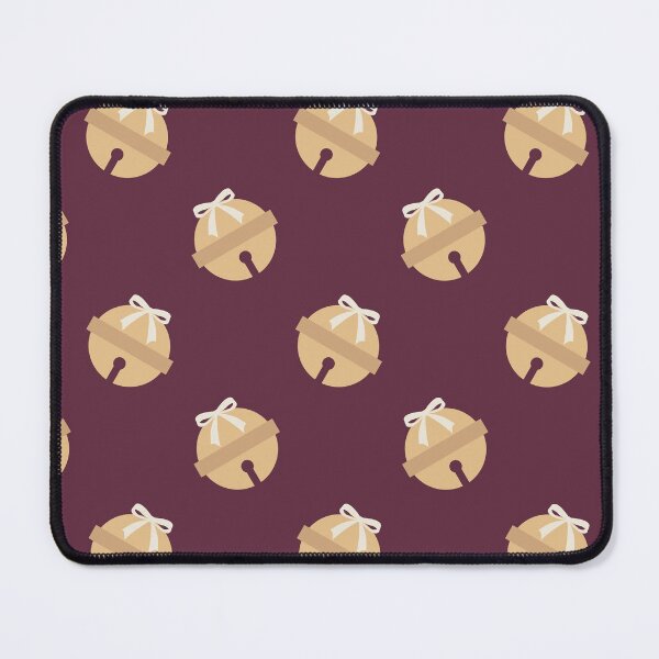 Item preview, Gold Christmas Bow Sleigh Bells Pattern designed and sold by Lyman Creative Co..