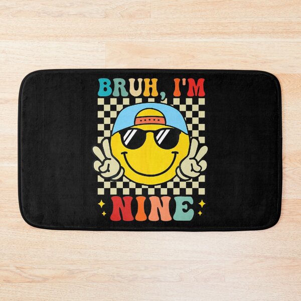 Item preview, Bruh I'M Nine 9 9Th Birthday Groovy Boys Girls 9 Years Old designed and sold by MadalynKiehn.