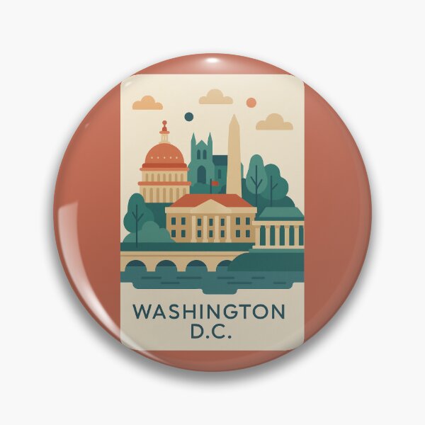 Item preview, Washington D.C. designed and sold by Broken Antler Designs .