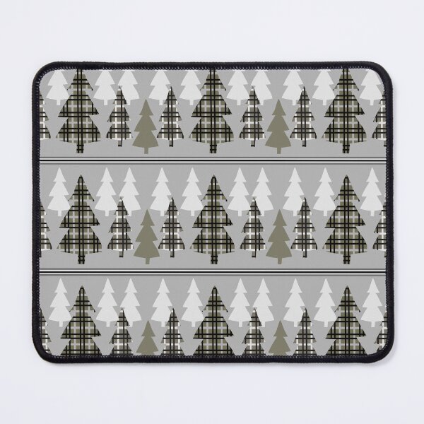 Item preview, Grey Plaid Pine Seamless Repeat designed and sold by Sharon Schwalbe.