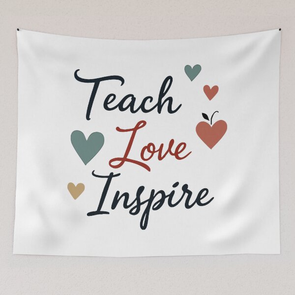 Item preview, Teach. Love. Inspire. - Inspirational Teacher Quote - Motivational Shirt for Teachers & Educators designed and sold by Hans-Design.