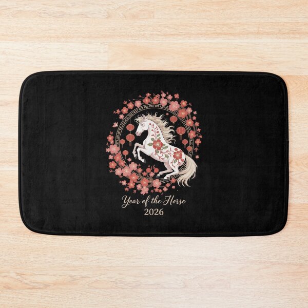 Item preview, 2026 Year of the Horse Cherry Blossom Design designed and sold by Gogetgiggles.