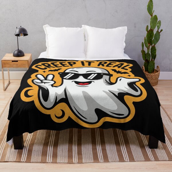 Item preview, Creep It Real Cool Ghost Funny Halloween Design designed and sold by TipTop GFX.