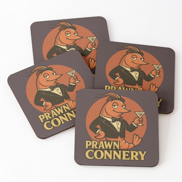 Item preview, Prawn Connery – Suave Shrimp Spy  designed and sold by OddJobsOnly.