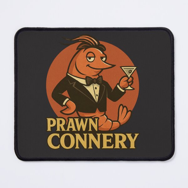 Item preview, Prawn Connery – Suave Shrimp Spy  designed and sold by OddJobsOnly.