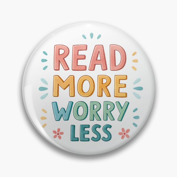 Item preview, Read More, Worry Less designed and sold by MrsBCuriosities.