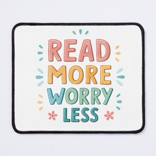 Item preview, Read More, Worry Less designed and sold by MrsBCuriosities.