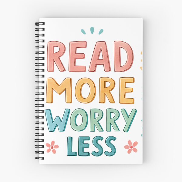 Item preview, Read More, Worry Less designed and sold by MrsBCuriosities.