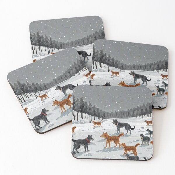 Item preview, Snowy Paw Trail designed and sold by PetJoyPrintsCO.