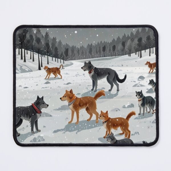 Item preview, Snowy Paw Trail designed and sold by PetJoyPrintsCO.