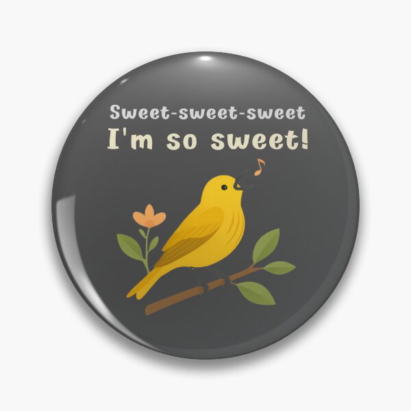 Item preview, Sweet-Sweet-Sweet I’m So Sweet – Yellow Warbler Mnemonic Design designed and sold by Brainy Bird's Place.