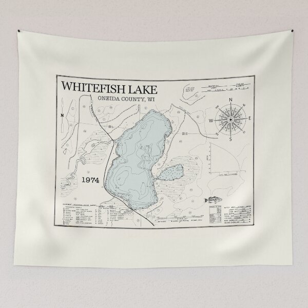 Item preview, Whitefish Lake - Oneida County  designed and sold by Jean Plout.