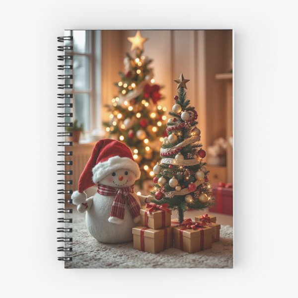 Item preview, Cozy Christmas Hygge Mood: Cute Snowman, Decorated Tree and Warm Lights designed and sold by Agnes-Creative.