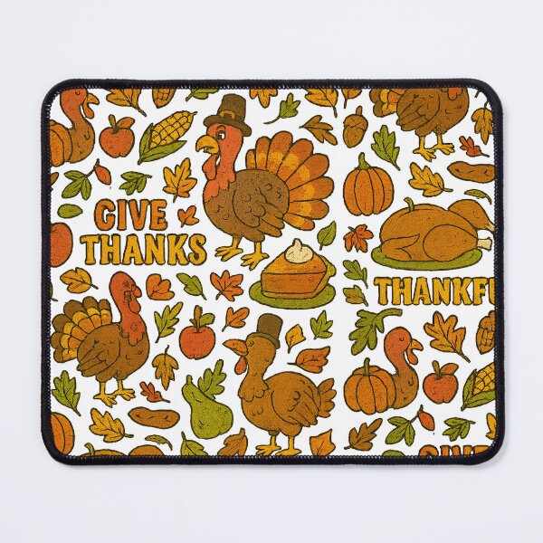 Item preview, Thanksgiving Feast Pattern – Cozy Fall Harvest Seamless Design designed and sold by SilknMarble.