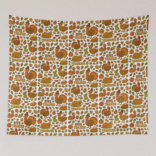 Item preview, Thanksgiving Feast Pattern – Cozy Fall Harvest Seamless Design designed and sold by SilknMarble.