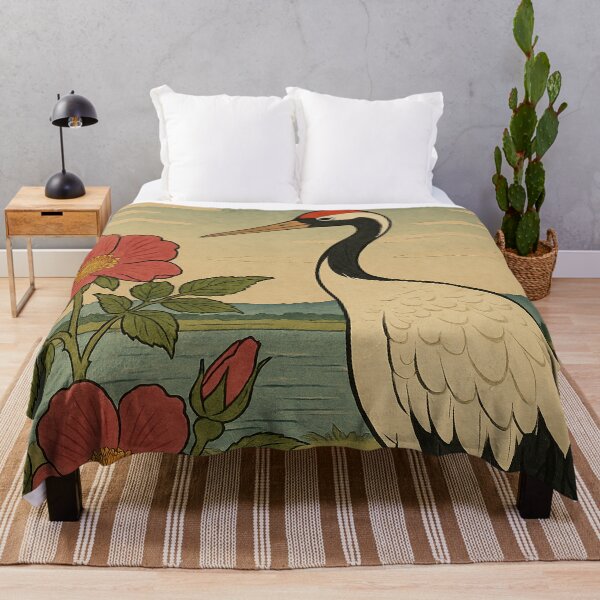 Item preview, Ukiyo-e Style Red-Crowned Crane ( TANCHOU ) designed and sold by Nature Oracle Ukiyo.