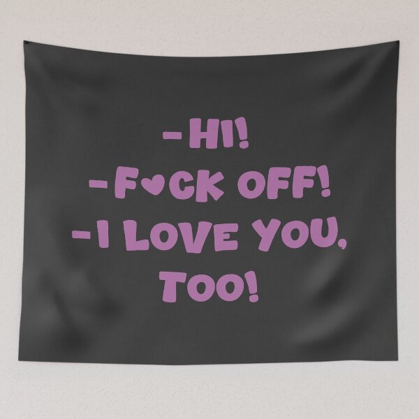 Item preview, Hi / F_ck Off / I Love You designed and sold by Drawings Project.