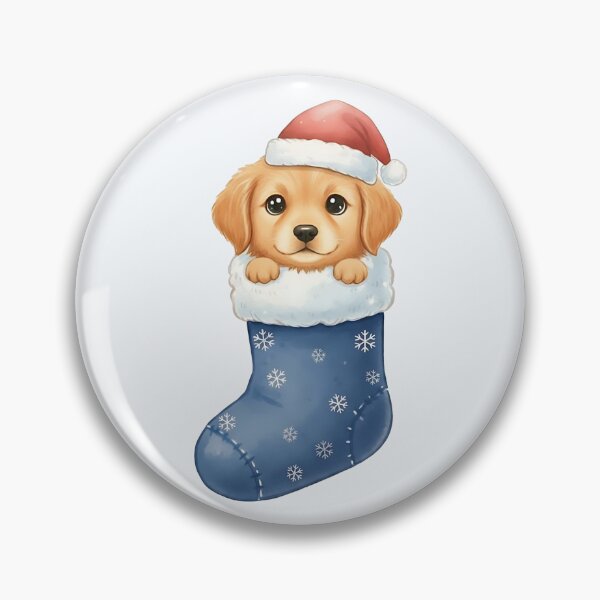 Item preview, Cute Christmas Puppy in Stocking – Festive Holiday Dog Illustration designed and sold by SkyTastic.