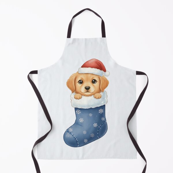 Item preview, Cute Christmas Puppy in Stocking – Festive Holiday Dog Illustration designed and sold by SkyTastic.