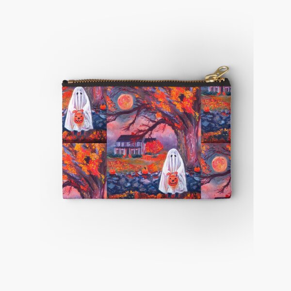Item preview, Trick or Treat Halloween Full Moon - Oil Painting Impressionist designed and sold by larrypnts.
