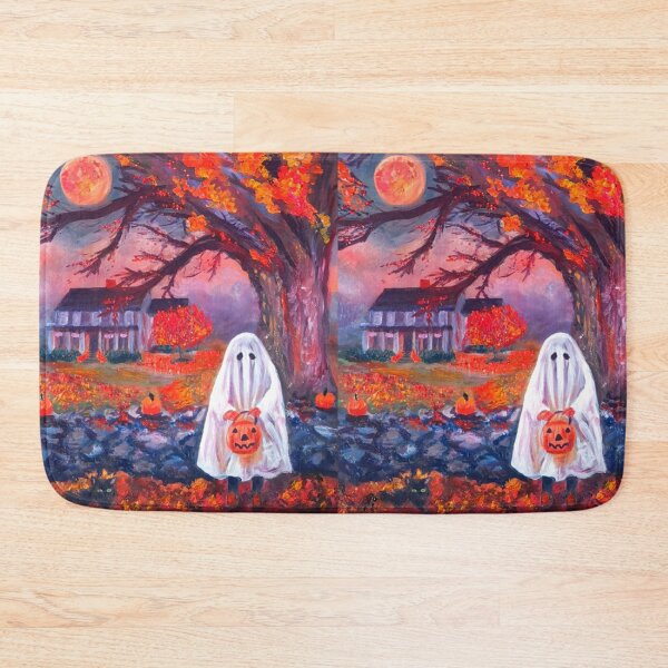 Item preview, Trick or Treat Halloween Full Moon - Oil Painting Impressionist designed and sold by larrypnts.