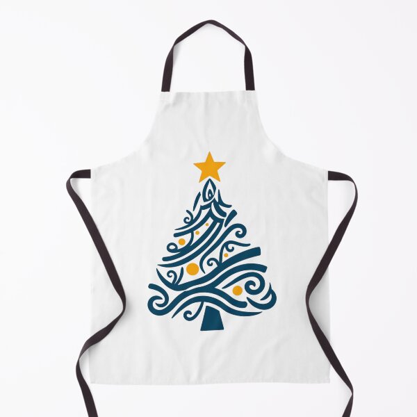 Item preview, Abstract Calligraphy Christmas Tree - Modern Minimalist Holiday Design designed and sold by Agnes-Creative.