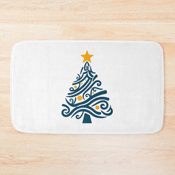 Item preview, Abstract Calligraphy Christmas Tree - Modern Minimalist Holiday Design designed and sold by Agnes-Creative.