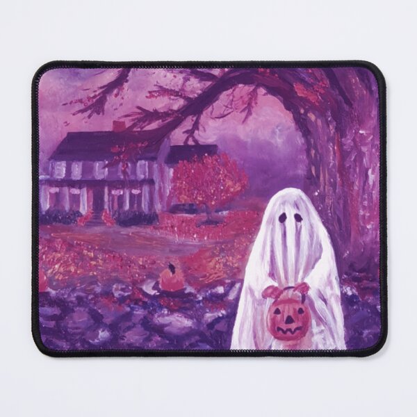 Item preview, Purple Trick or Treat Halloween Full Moon - Oil Painting Impressionist designed and sold by larrypnts.