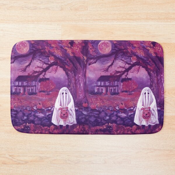 Item preview, Purple Trick or Treat Halloween Full Moon - Oil Painting Impressionist designed and sold by larrypnts.