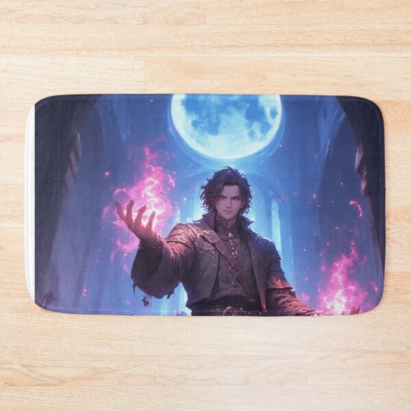 Item preview, Dark Sorcerer Summoning Undead Under Full Moon – Fantasy Magic Artwork designed and sold by AI ART Studio.