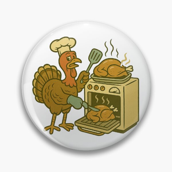 Item preview, Self-Cooked Turkey – Hilarious Thanksgiving Kitchen Fail designed and sold by SilknMarble.