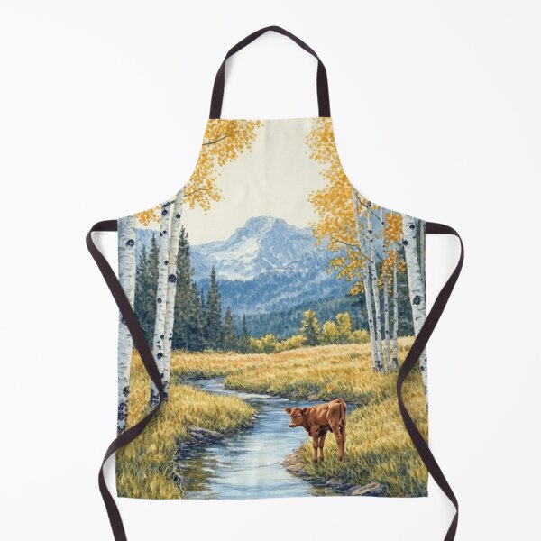 Item preview, Calf by the stream - countryside designed and sold by Dali RB.