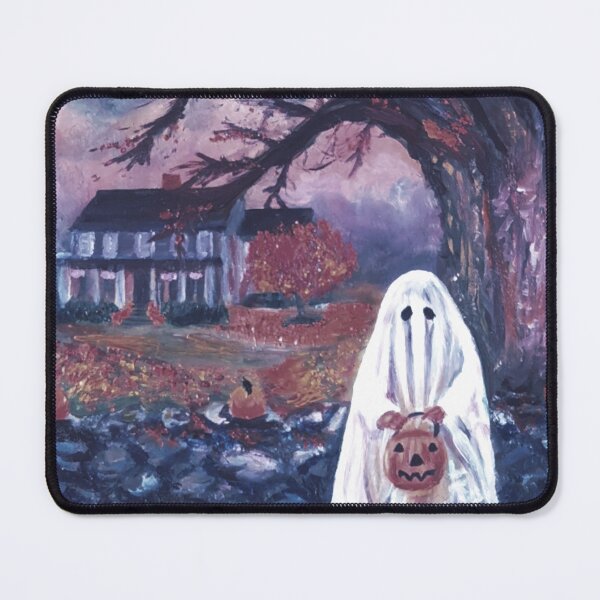 Item preview, Navy Trick or Treat Halloween Full Moon - Oil Painting Impressionist designed and sold by larrypnts.