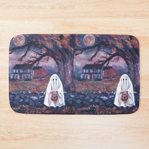 Item preview, Navy Trick or Treat Halloween Full Moon - Oil Painting Impressionist designed and sold by larrypnts.