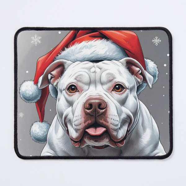 Item preview, Copy of White Pitbull Christmas Dog lover designed and sold by PetArt ⭐⭐⭐⭐⭐.