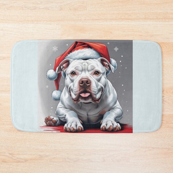 Item preview, Copy of White Pitbull Christmas Dog lover designed and sold by PetArt  ⭐⭐⭐⭐⭐.