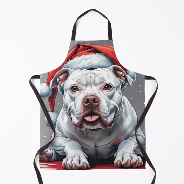 Item preview, Copy of White Pitbull Christmas Dog lover designed and sold by PetArt ⭐⭐⭐⭐⭐.