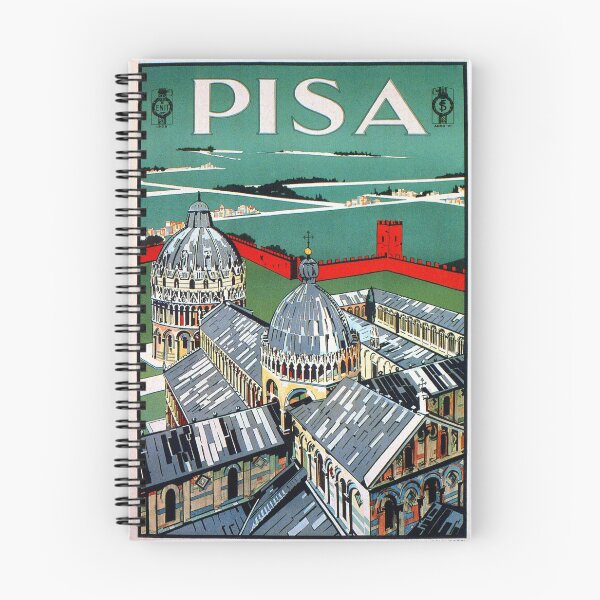 Artikelvorschau, Jahrgang 1920 Pisa italienische Reiseanzeige entworfen und verkauft von aapshop.