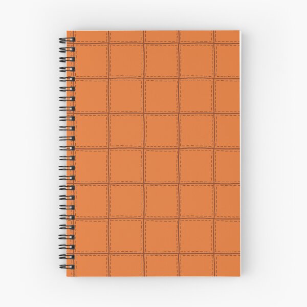 Item preview, Minimalist Orange Grid Pattern designed and sold by ChuckleSpace.