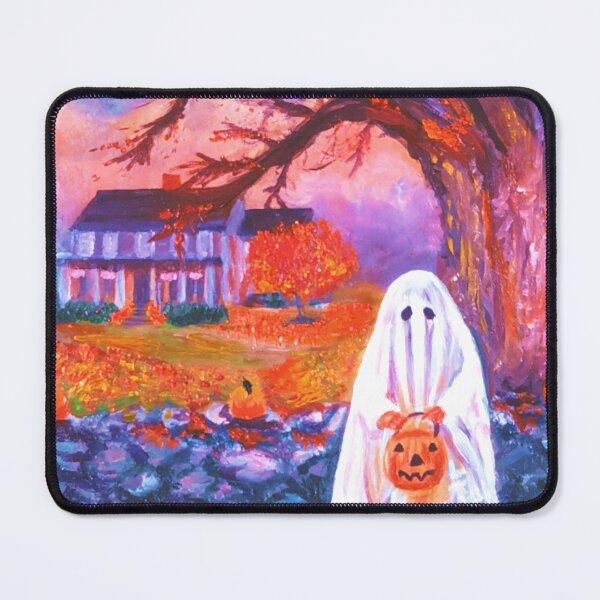 Item preview, High Saturation Trick or Treat Halloween Full Moon - Oil Painting Impressionist designed and sold by larrypnts.